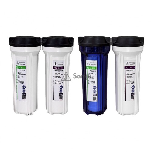 Bộ lọc nước sinh hoạt 2 bước (vòi tắm, lavabo)